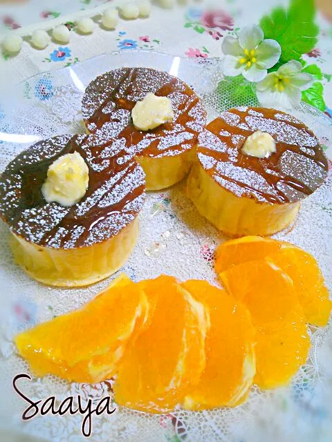 くららさんのミニサイズふかふかパンケーキ❤
minisize-pancake|♡さぁや♥さん