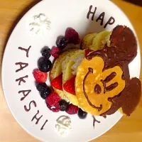 Snapdishの料理写真:ホットケーキデコ|さぁやさん