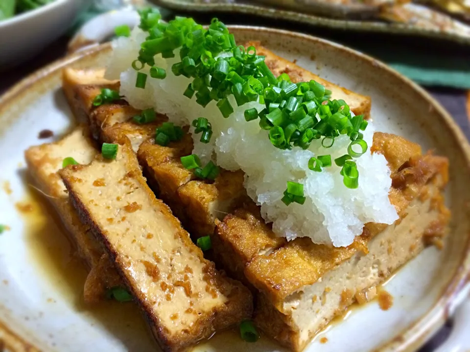 厚揚げの甘辛生姜焼き浸し♪|ぷっくりんこ💙さん