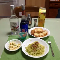 Snapdishの料理写真:ジャガイモとベーコンのジェノベーゼパスタ|koholachanさん