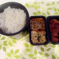 3月23日　休日出勤する旦那のお弁当♪|まのさん