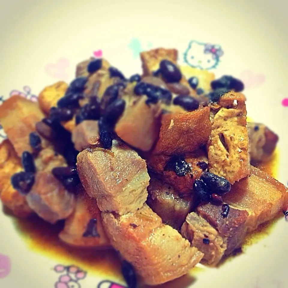 Pork,Tofu in fermented black beans (philippine dish)|mari changさん