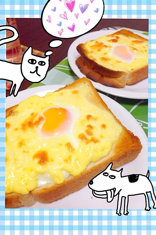 Snapdishの料理写真:ブランチ〜♡|し〜ぽん☆さん