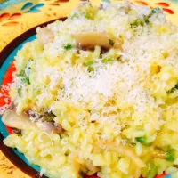 Risotto funghi asparagi e zafferano☆
節分だけど、材料揃わないから諦めて、リゾット、キノコとアスパラガスとサフランで☻美味しい〜☻|shimacoさん