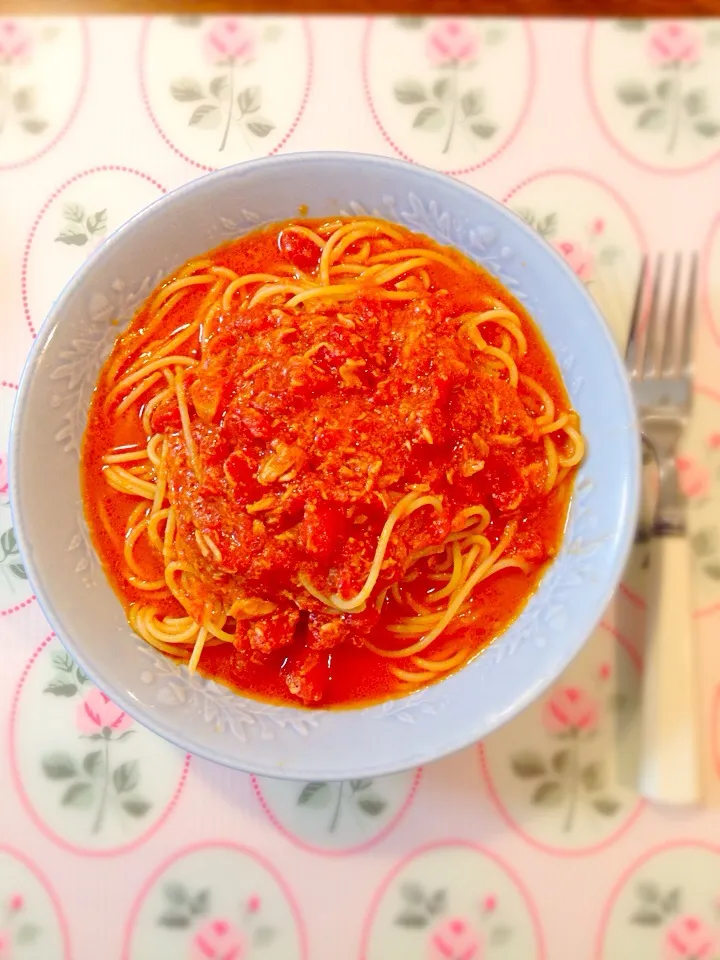 トマトとツナのスパゲティ|toshiさん