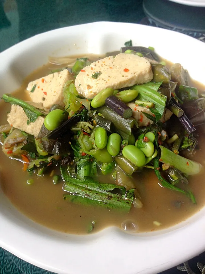 Hani tribe, yunnan Tofu & veggie soup|Queenさん