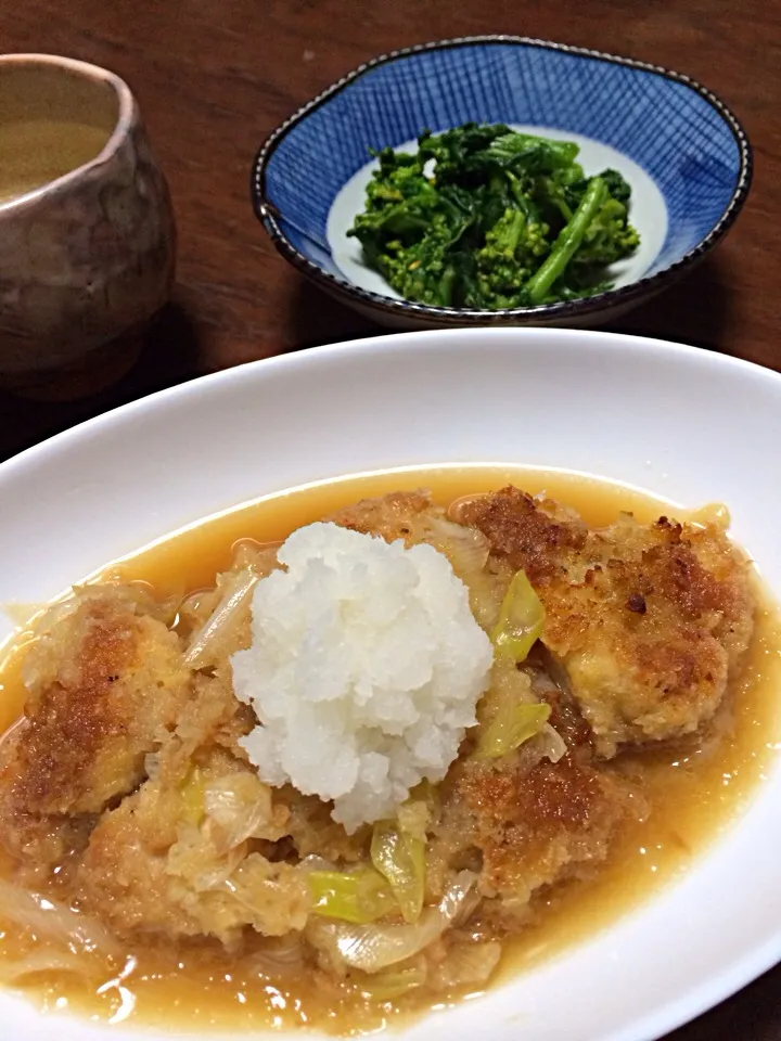 チキンカツのみぞれ煮|オカピさん