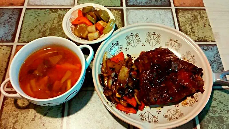 tomato soup, steak|siroccoさん