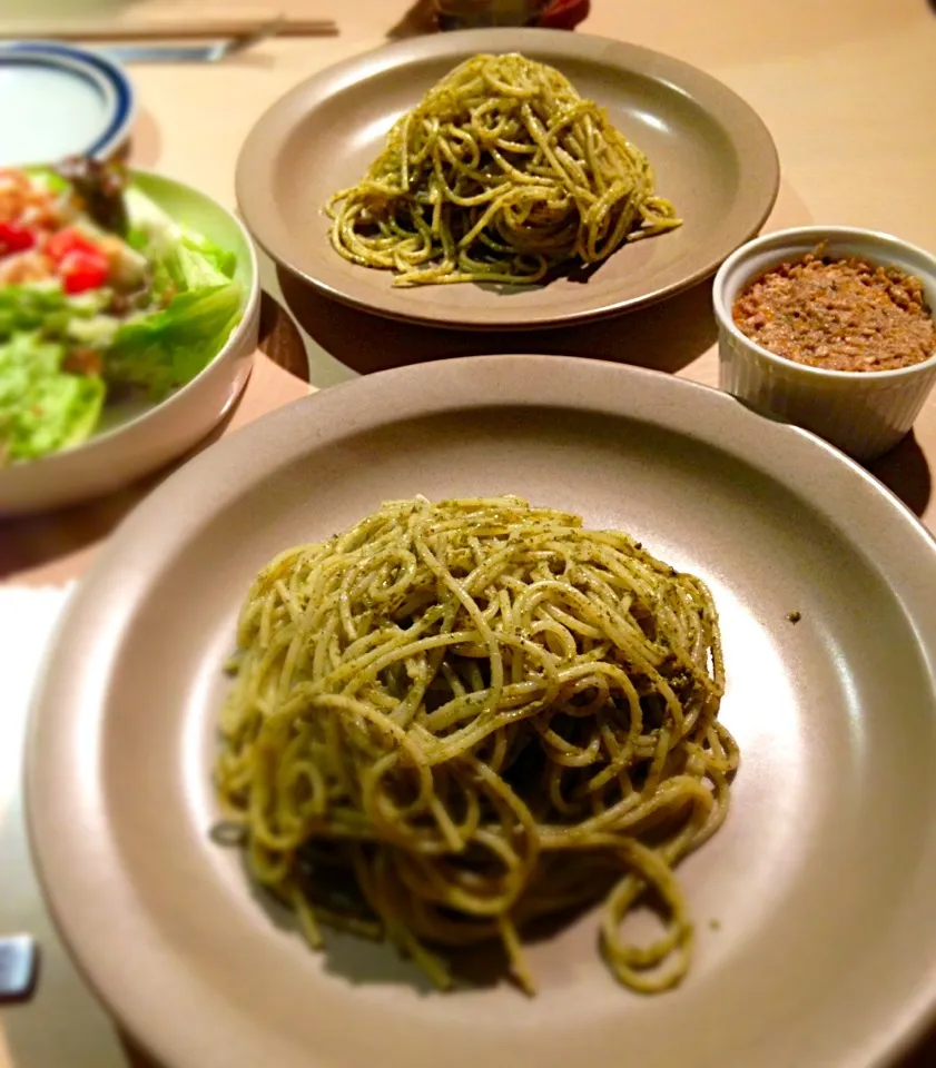 豚肉のリエット（家庭バージョン）とジェノベーゼ|coichiさん