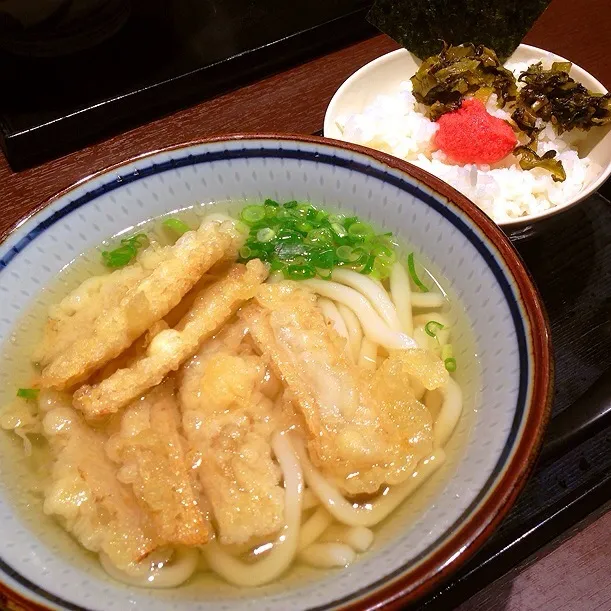 博多うどんの「木村屋」のごぼ天うどん|chacoさん