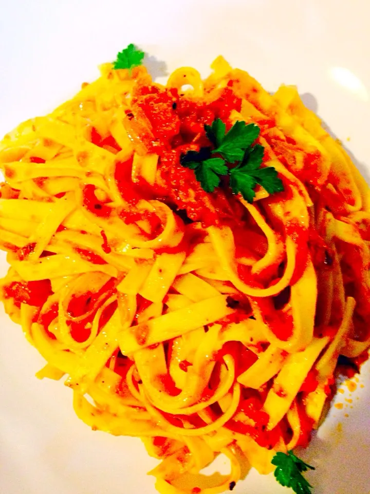 tagliatelle in salsa di polpo|antonio scottoさん