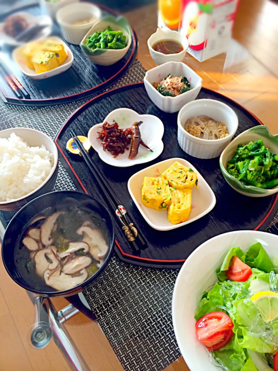 春🌸いかなごのくぎ煮と菜の花の朝食|Akikoさん