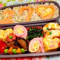 Snapdishの料理写真:旦那さんお誕生日弁当|みやぴさん