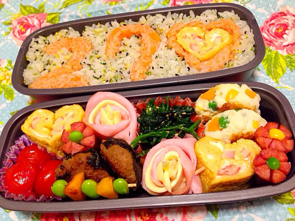 Snapdishの料理写真:旦那さんお誕生日弁当|みやぴさん