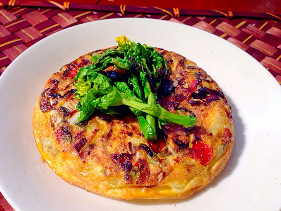 Tortilla de verduras primavera🌸春野菜のﾄﾙﾃｨｰｼﾞｬ|🌈Ami🍻さん