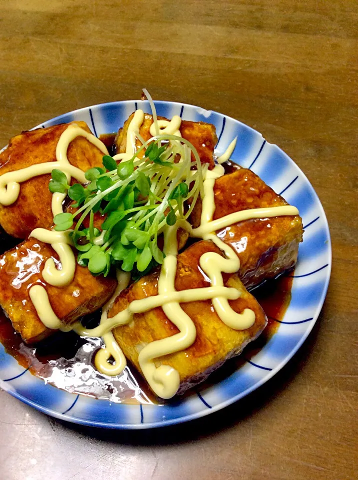 豆腐の照りマヨ焼き♫(^^)|Norio Fukudaさん