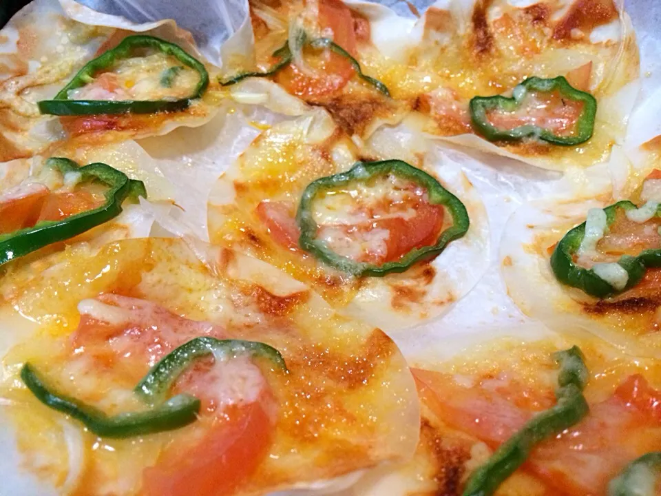 餃子の皮でピザ🍕|ちあきさん