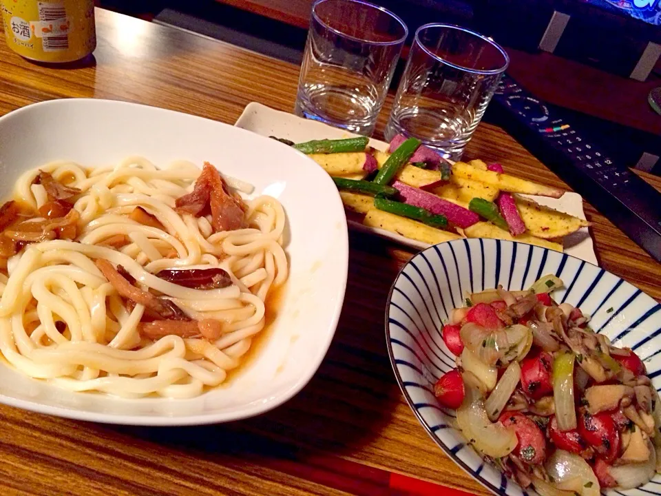 きのこうどん定食|たんたんさん