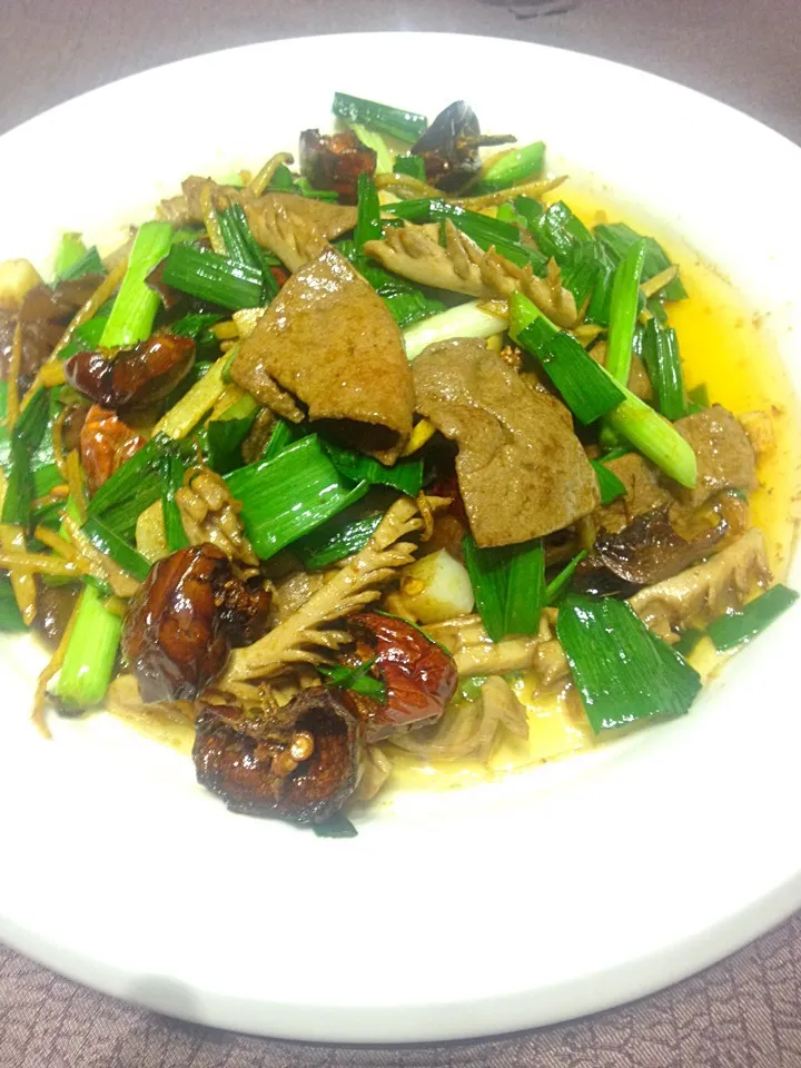 Stir Fried Pork Liver & Stomach|Queenさん