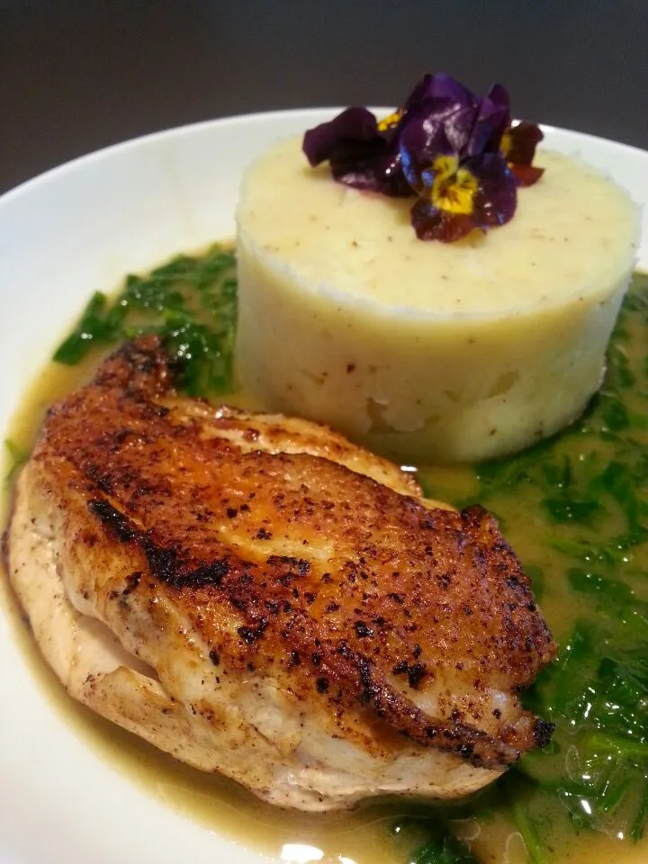 Chickenbreast with terragon sauce an mashed potatoes|Frank&Jolanda - Eteninbeeldさん