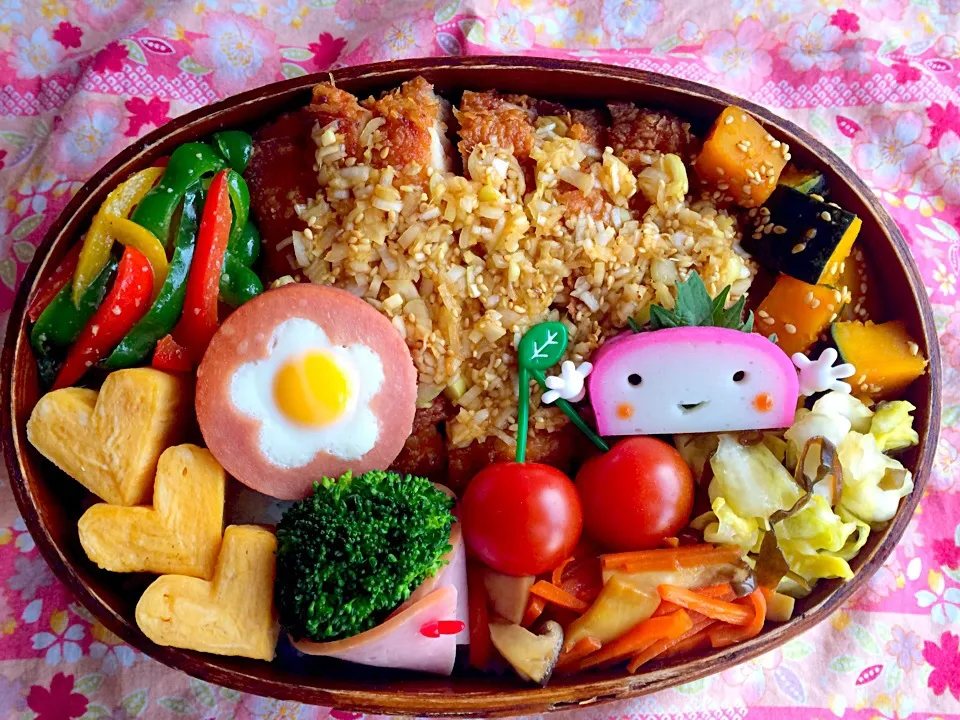 Snapdishの料理写真:今日の息子のお弁当2014/03/25|ミホさん