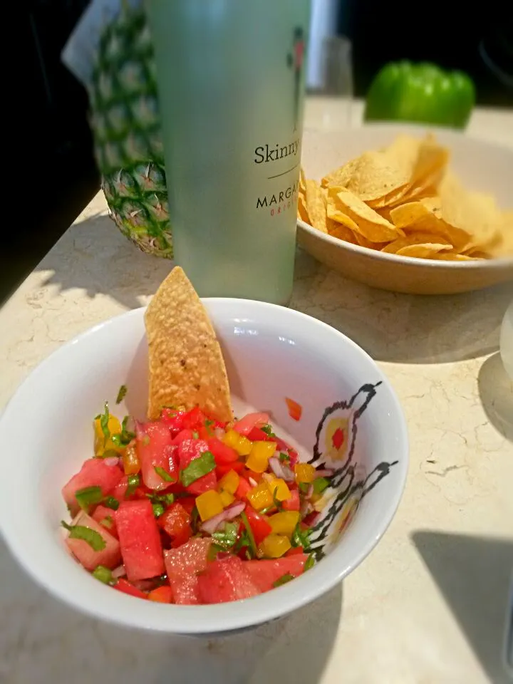 Snapdishの料理写真:Watermelon Pico de Gallo|Elsa Sullivanさん