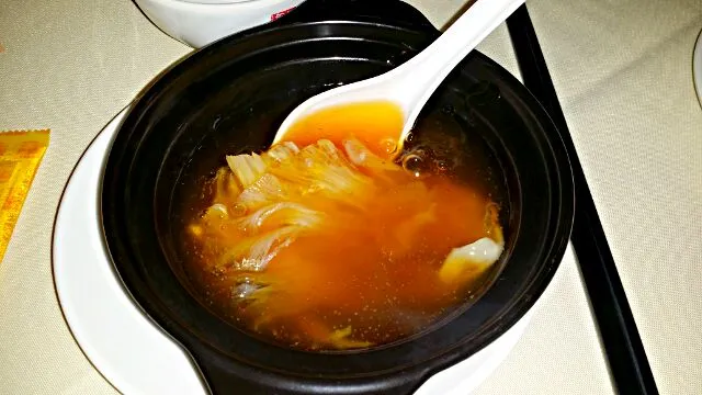 Snapdishの料理写真:Claypot Braised Shark's Fins Soup|Yvonne Limさん