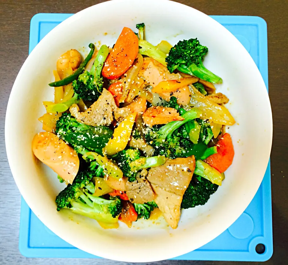 Pork Broccoli Sauteed in Goma Oil|Jaimie Alvarezさん