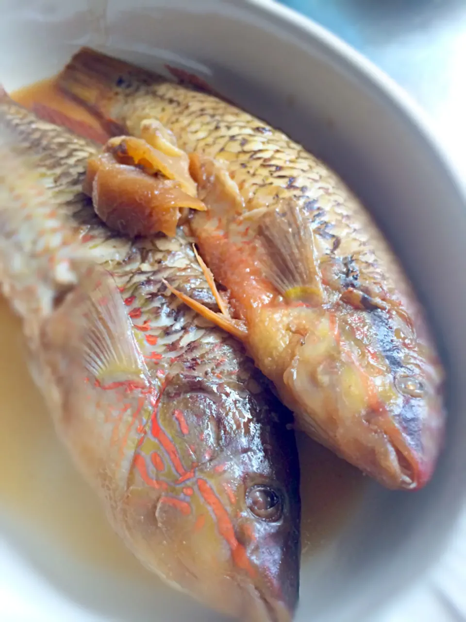 Snapdishの料理写真:お魚の煮付け…はて？このお魚の名前は（ー''`ー;）|こら7さん