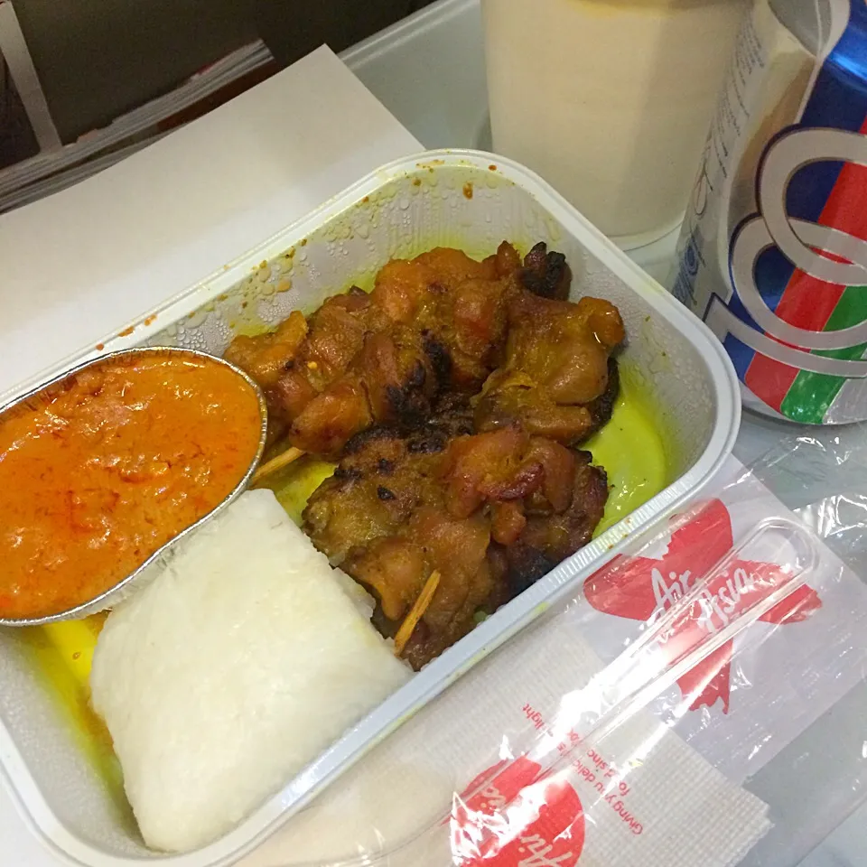 Snapdishの料理写真:Chicken Satay with Compressed Rice|maixx ใหม่さん