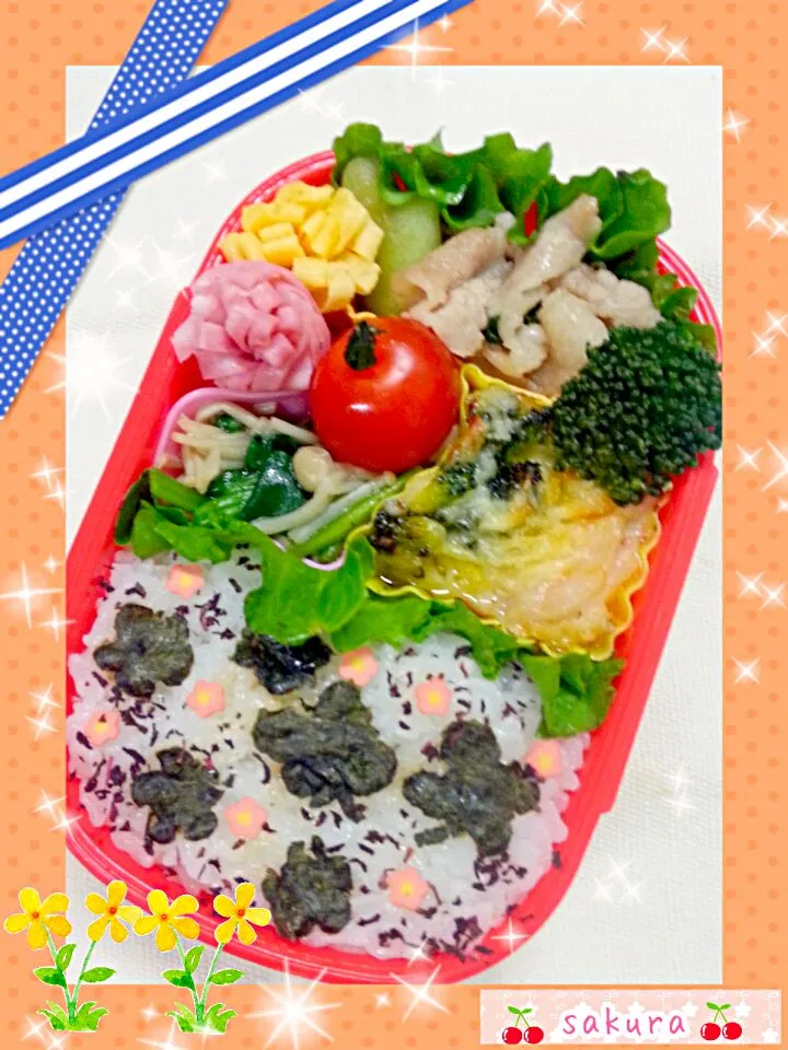 こっそり海苔弁当(o´艸`)|桜里さん