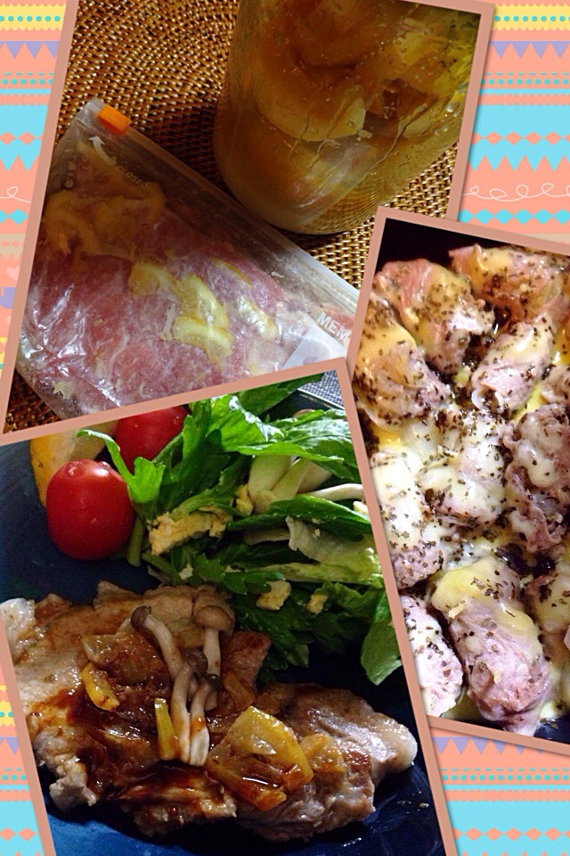 tamaさんの料理 グリルチキン&グリルポーク＊塩レモンソース