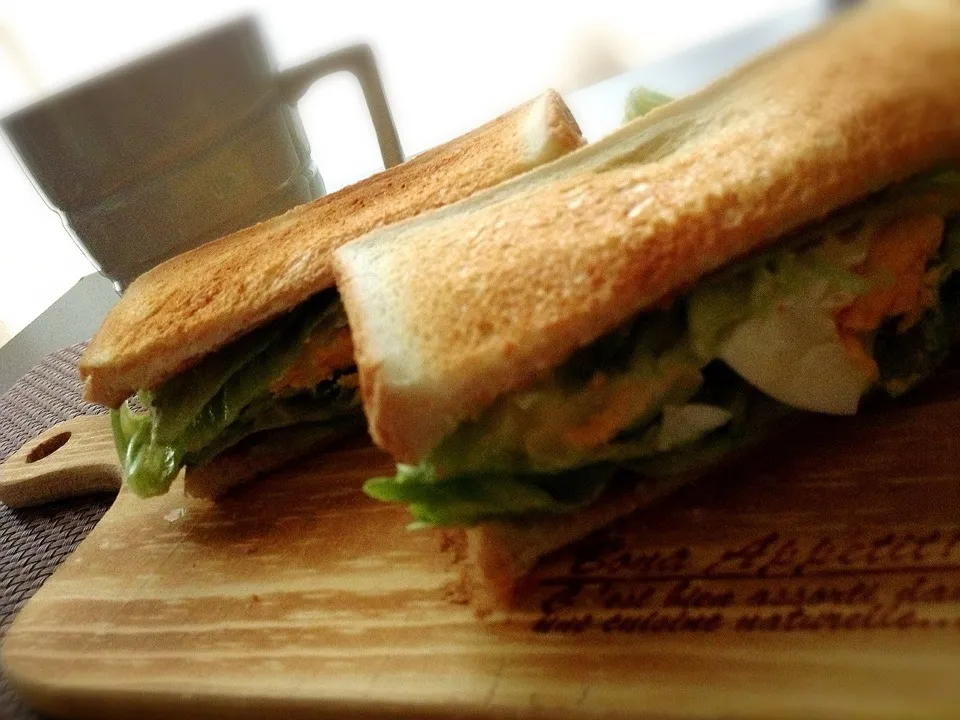 Lettuce and egg sandwich|imi243さん