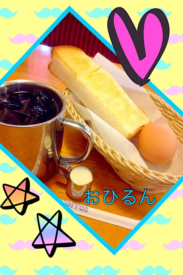 Snapdishの料理写真:今朝は☕️コメダのモーニング〜🎵|おひるごはんさん