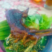 ayam bakar urap-urap|nawangsuciさん