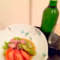 Snapdishの料理写真:ローストビーフとセロリのサラダ|Yukoさん