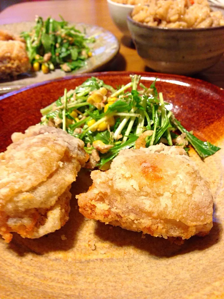 娘リクエスト♡小学校の唐揚げ|さくたえさん