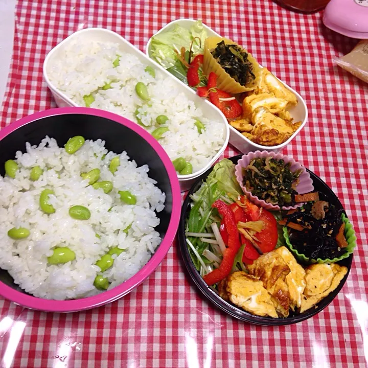 Snapdishの料理写真:豆ごはん弁当|Yukari  Shojiさん