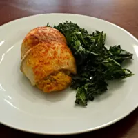 Crab Stuffed Tilapia w/ Kale Chips|Travis Dufreneさん