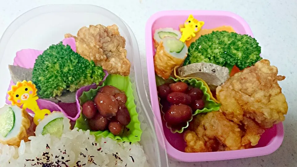 Snapdishの料理写真:唐揚げ弁当|ぷーさんママさん