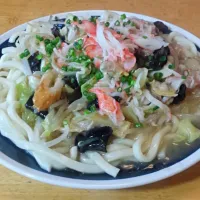 ホントのうどんで   "皿うどん"(^-^)