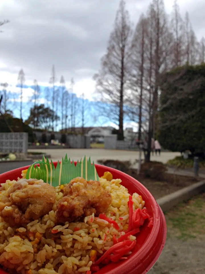 今日のお昼ごはん 炒飯弁当|あくびさん