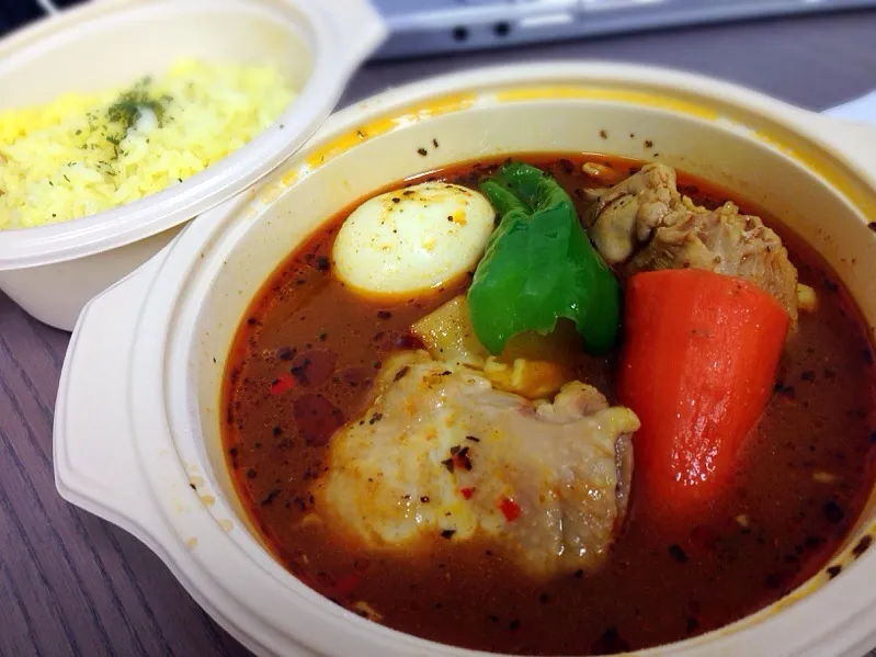 Snapdishの料理写真:Soup Curry Takeout (Chicken, Vegetable and Cheese)|chan mitsuさん