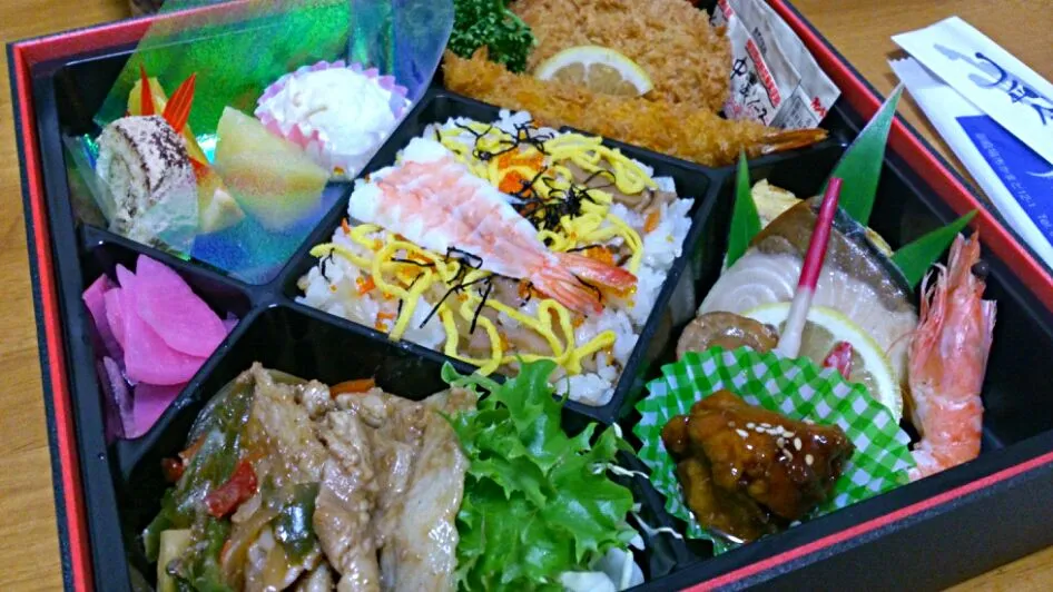 仕出し弁当。|きーりんが好きよーさん