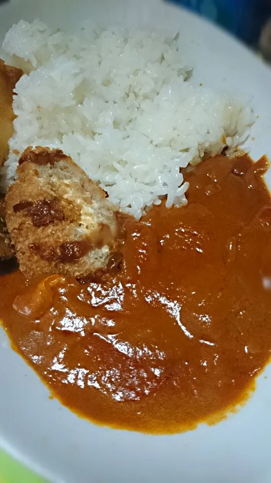 Snapdishの料理写真:バターチキンカレー[2014＊3/27夜]|瑠琉さん