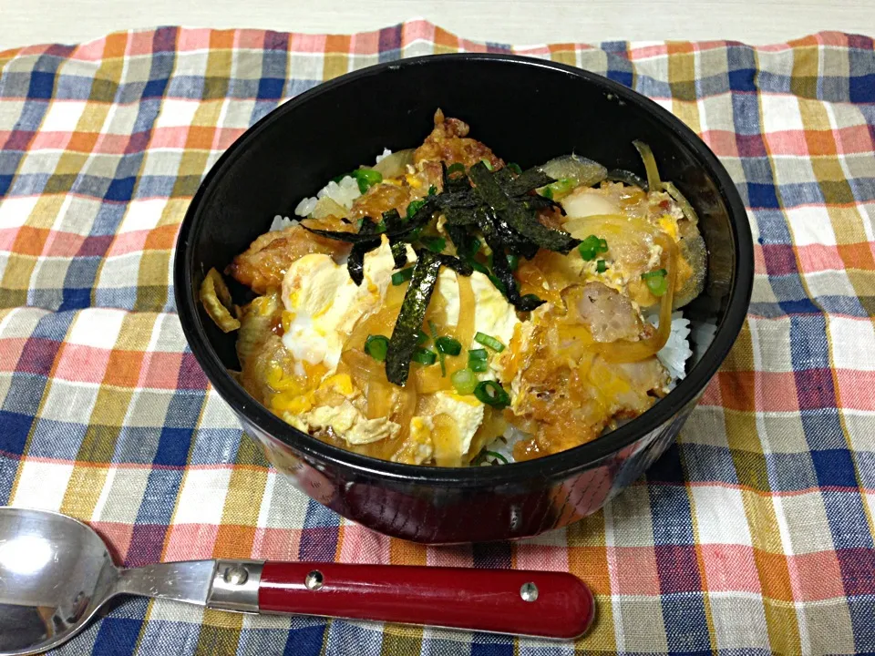 昨日の唐揚げで親子丼|ちいちゃんさん