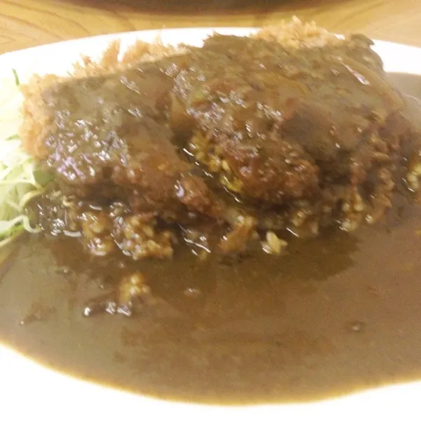 Snapdishの料理写真:本日のランチはメンチカツカレー|Nottoさん