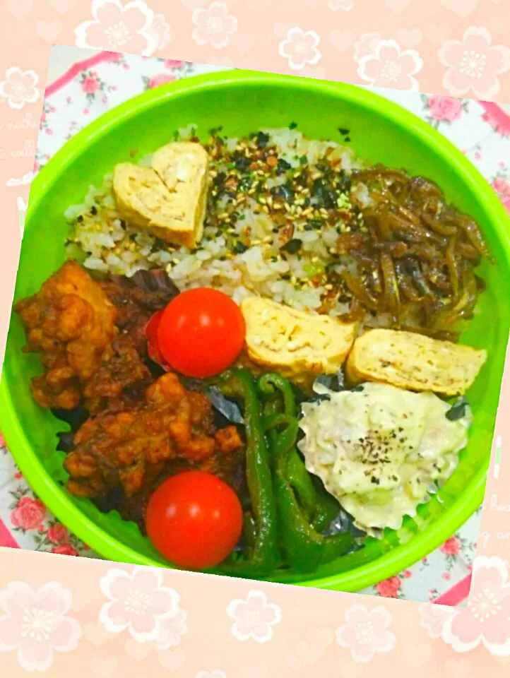 Snapdishの料理写真:旦那はん弁当♡|みっつさん