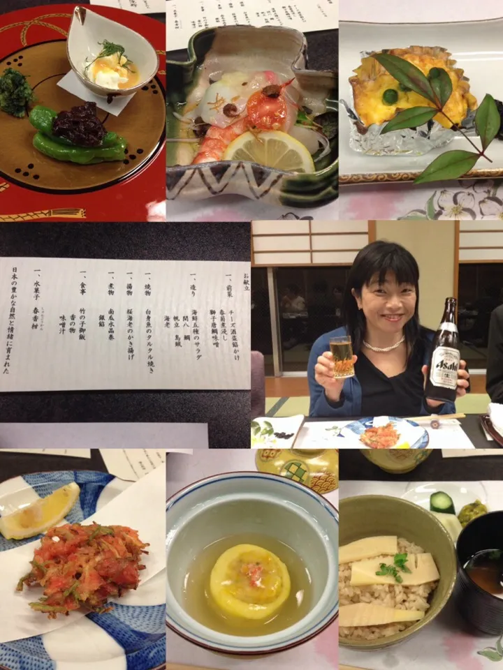 Snapdishの料理写真:2014.3.27 懐石料理で送別会🍻🍻🍻|ゆみずさん