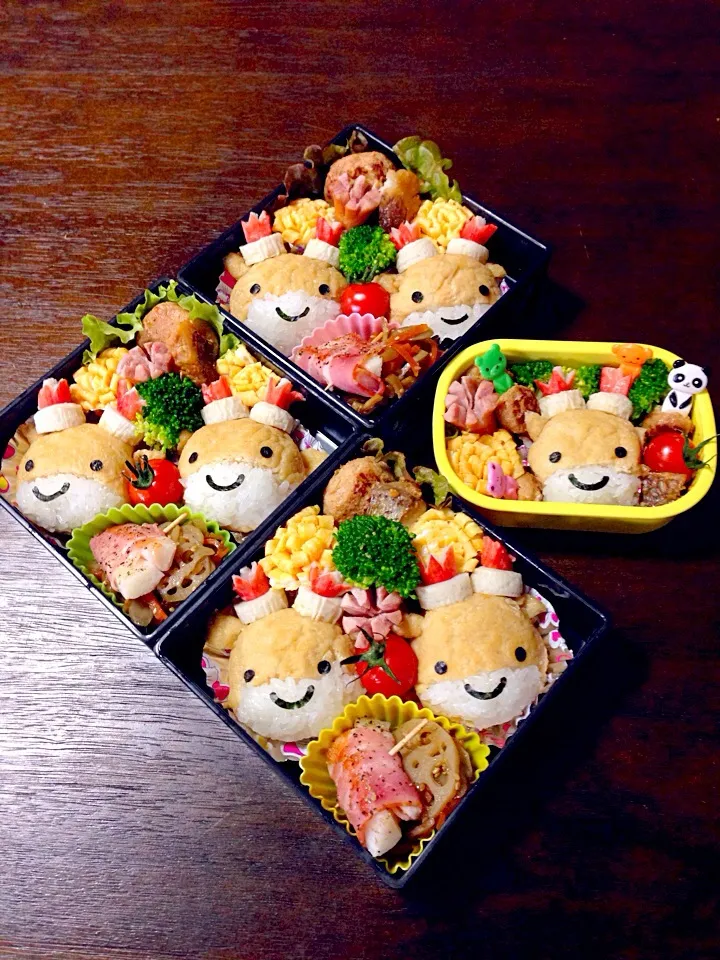 メルギューくんのいなり寿司弁当（≧∇≦）|富士子🍒🐰🍓さん